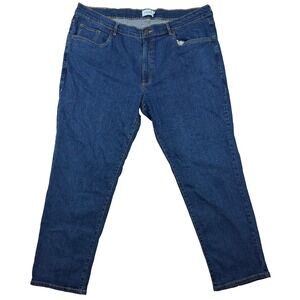 Vtg Farah Jeans Men 40 X 30 Blue Denim med Wash Straight Work USA denim